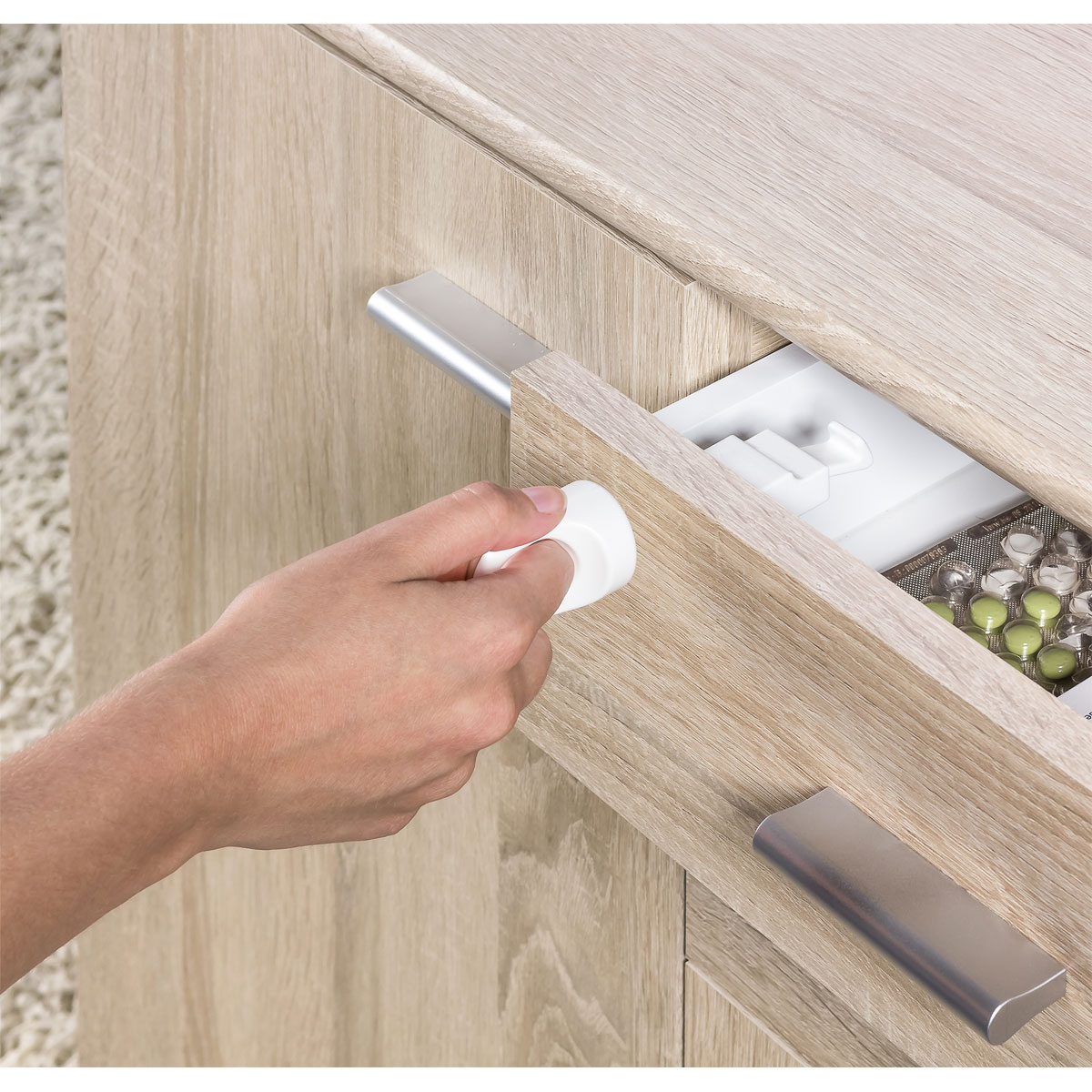 Reer Magnetschloss weiß Bild 5