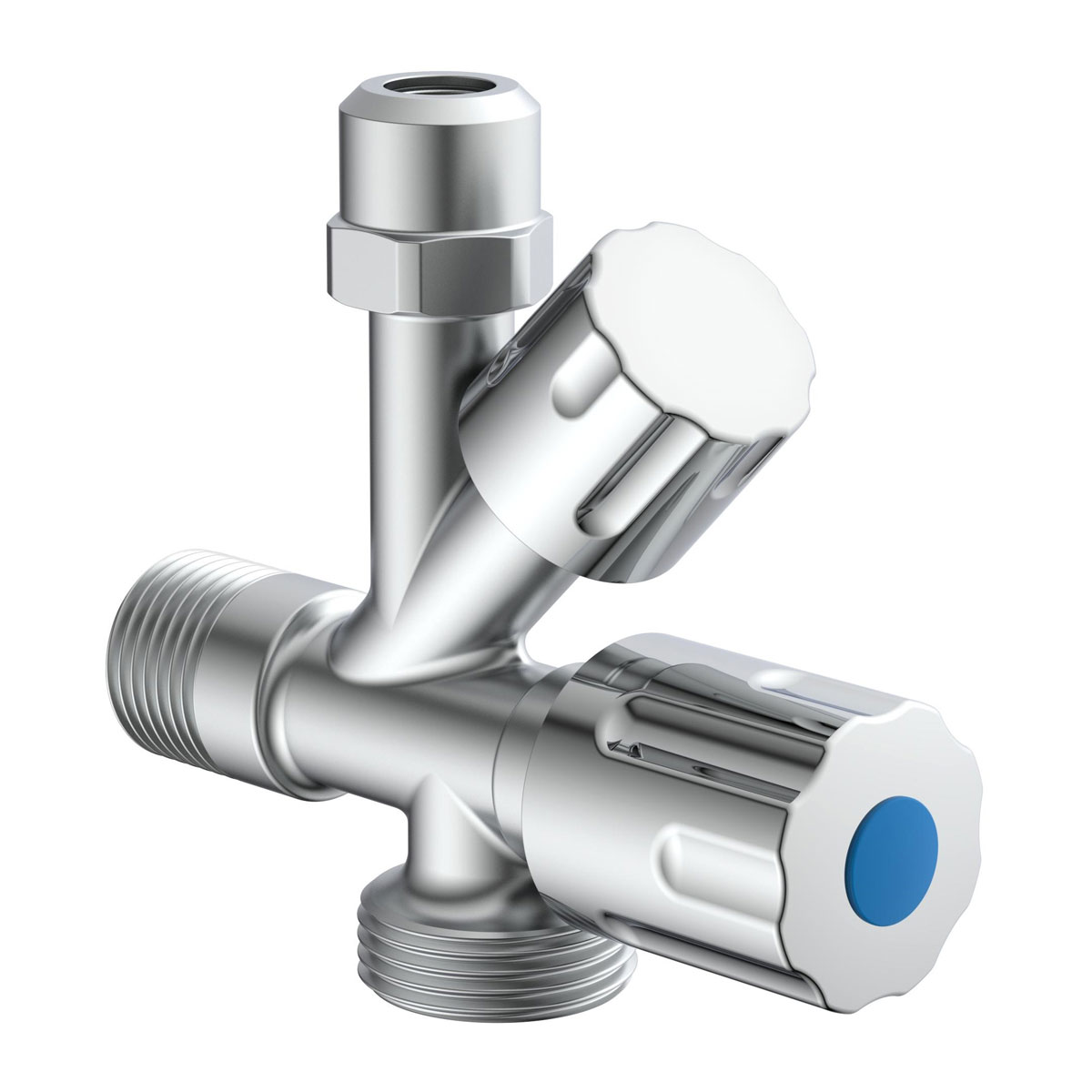 Kirchhoff Geräteanschluss-Eckventil 1/2"x3/4"x3/8" AG