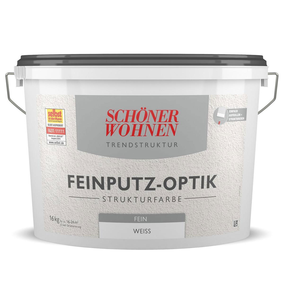 Schöner Wohnen Farbe Feinputz-Optik Fein Weiß 16 L