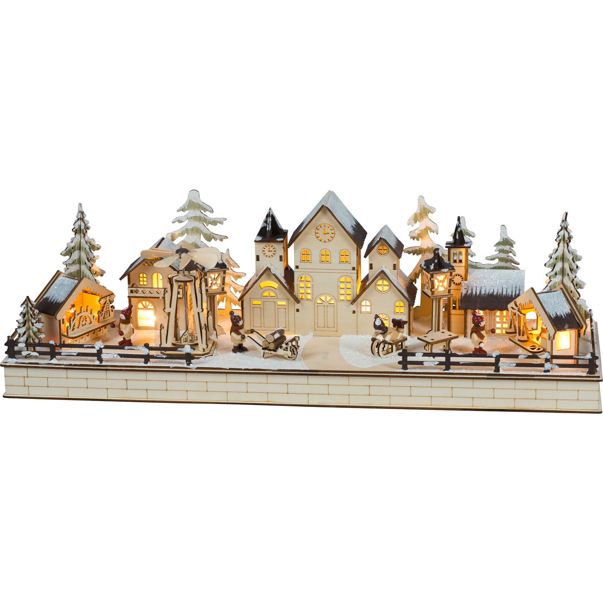 Fensterdiorama Weihnachtsmarkt