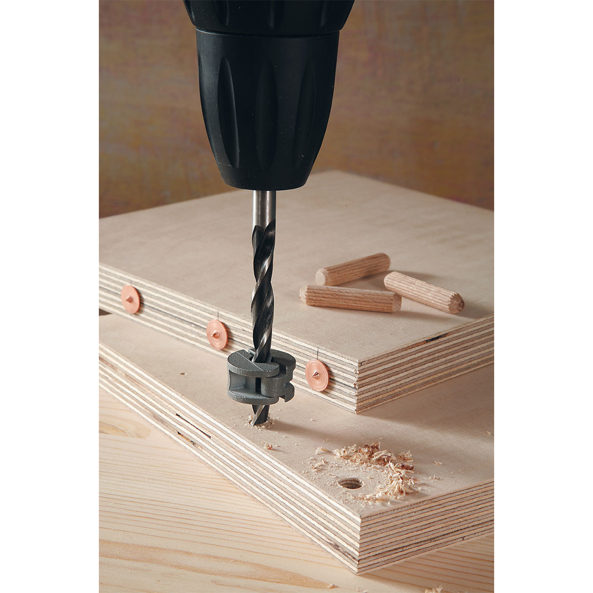 Wolfcraft  Universal-Tiefenstopp-Set 3- teilig  Bild 9