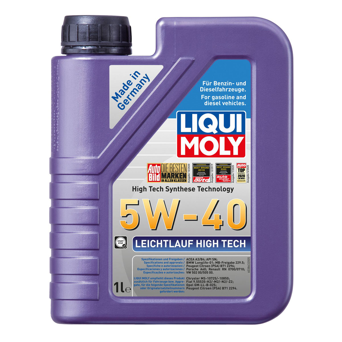 Liqui Moly Leichtlauf-Motor-Öl High Tec 5W-40 1 L