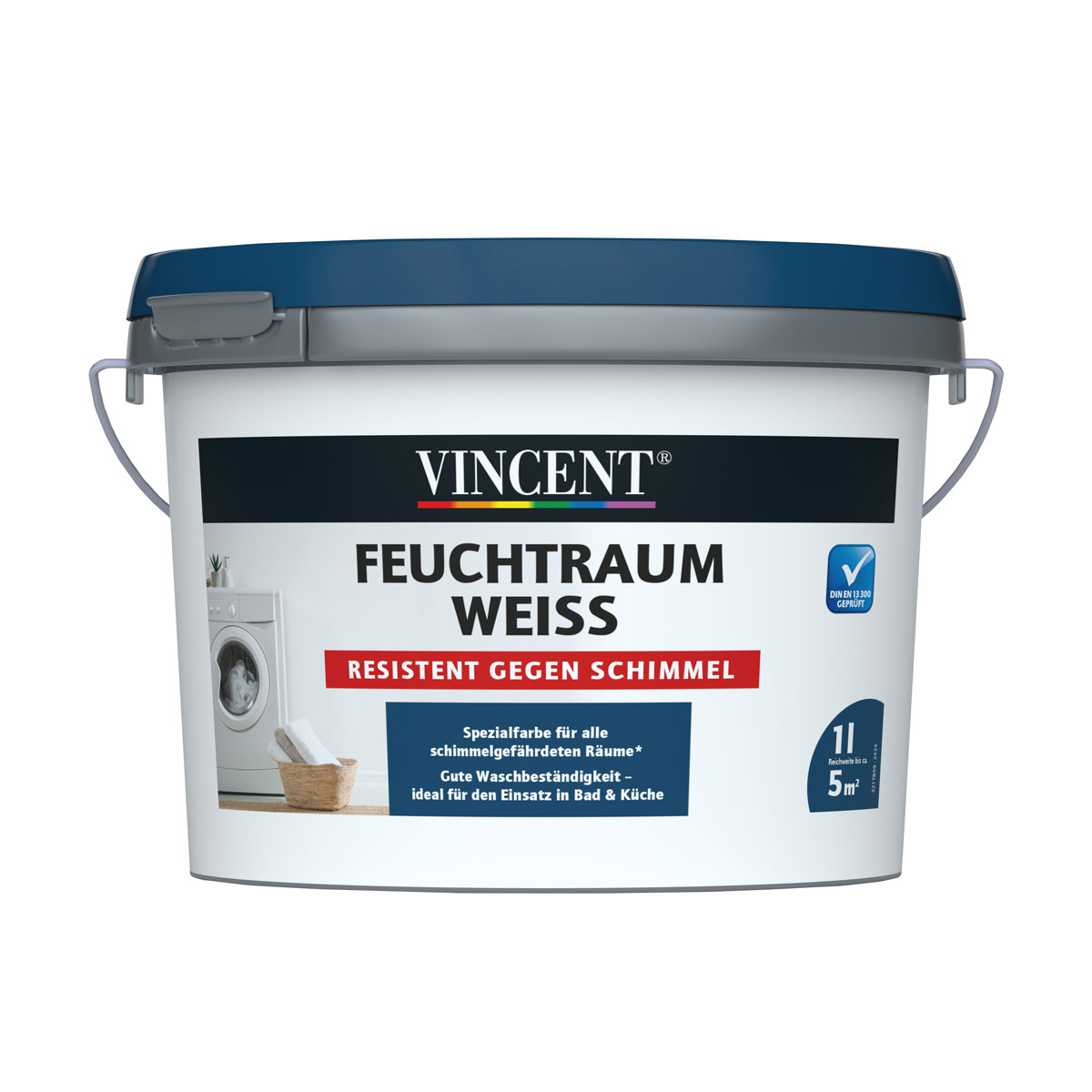 Vincent Feuchtraum Weiss Seidenmatt 1 L