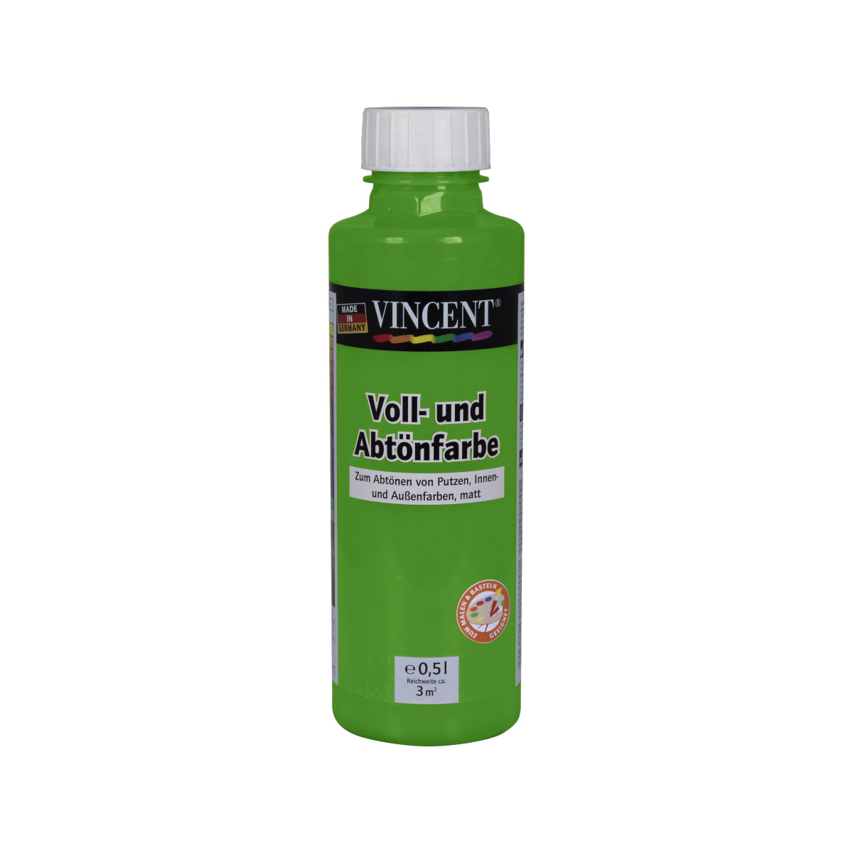 Voll- und Abtönfarbe „grasgrün“, 0,5 L
