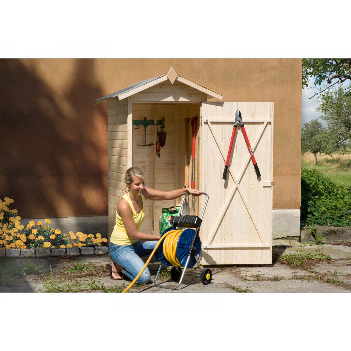 Weka Gartenschrank 14 mm mit Einzeltür