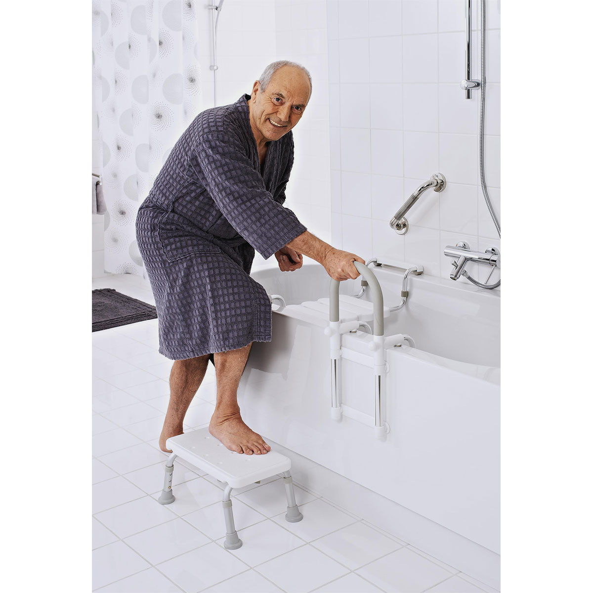 KMINA - Gepolsterter Badewannen Einstiegshilfe für Senioren