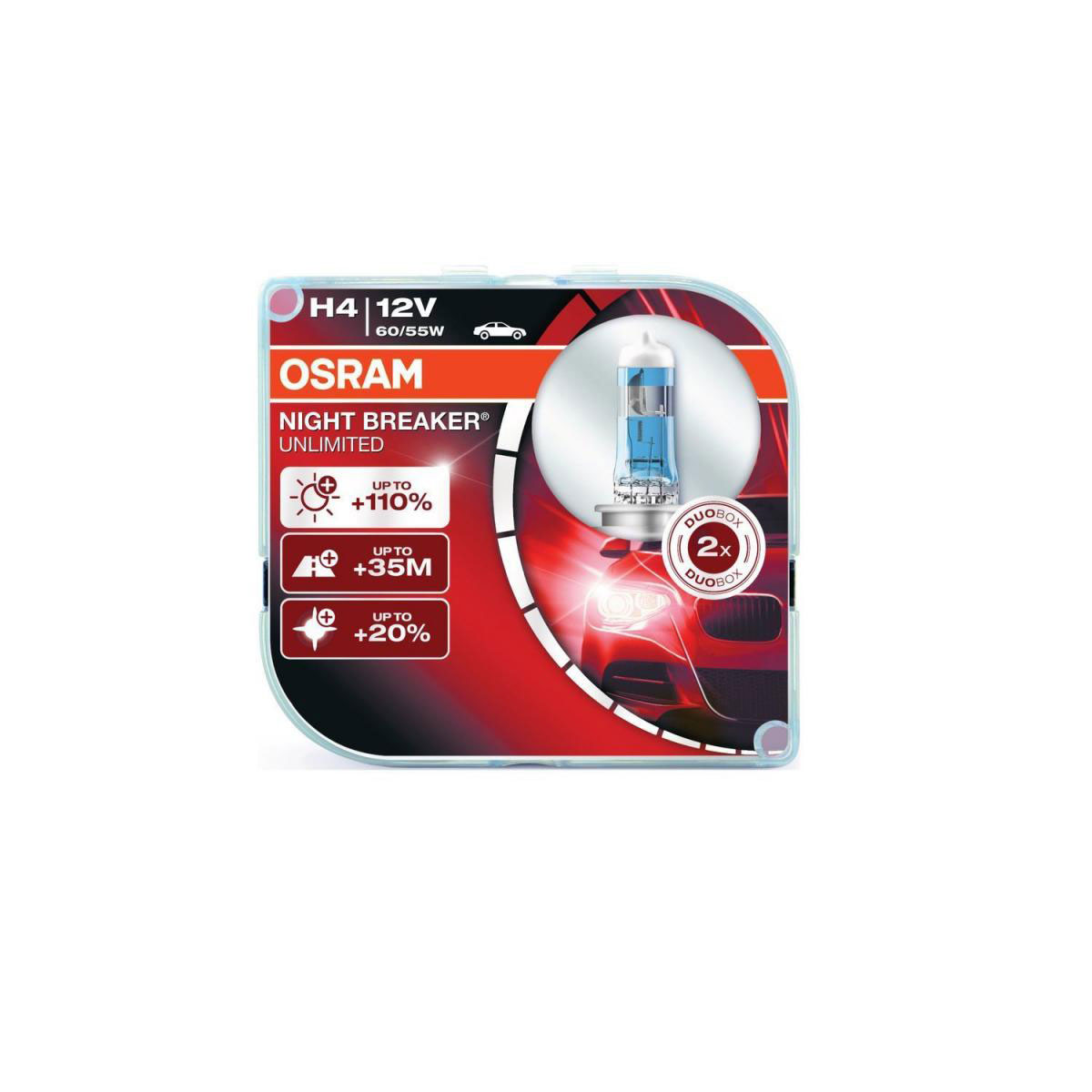 Osram Autolampe H4 Night Breaker Unlimited Duo-Box