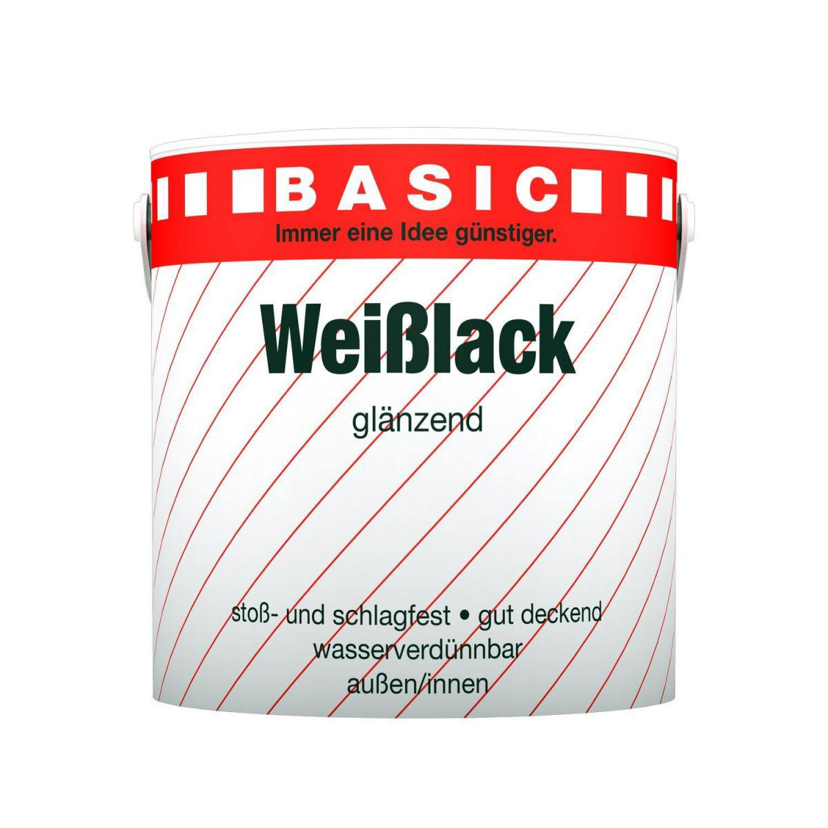 Basic Weißlack glänzend 2 L