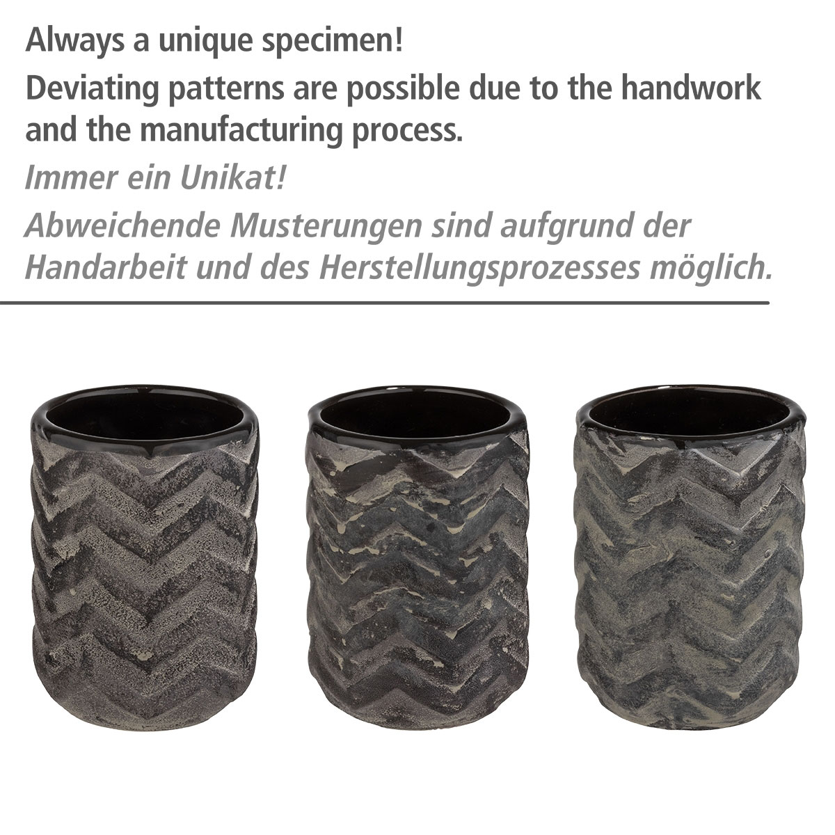 Wenko  WC-Garnitur Mantua Keramik WC-Bürstenhalter handbemalt Bild 4