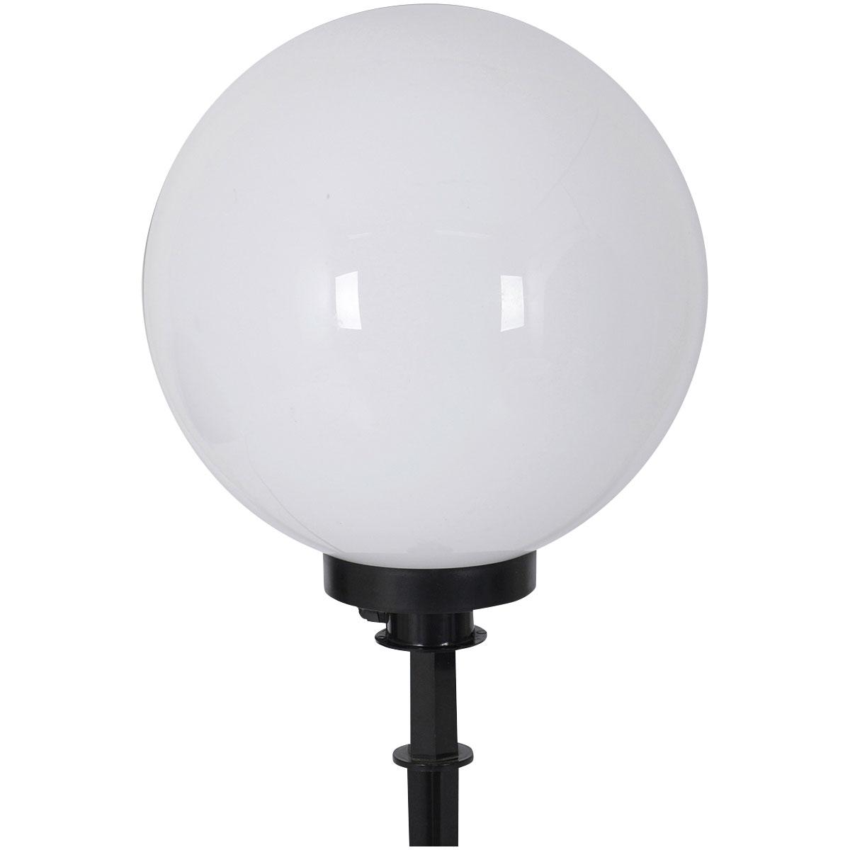 näve Kugelerdspießleuchte Durchmesser 20 cm schwarz