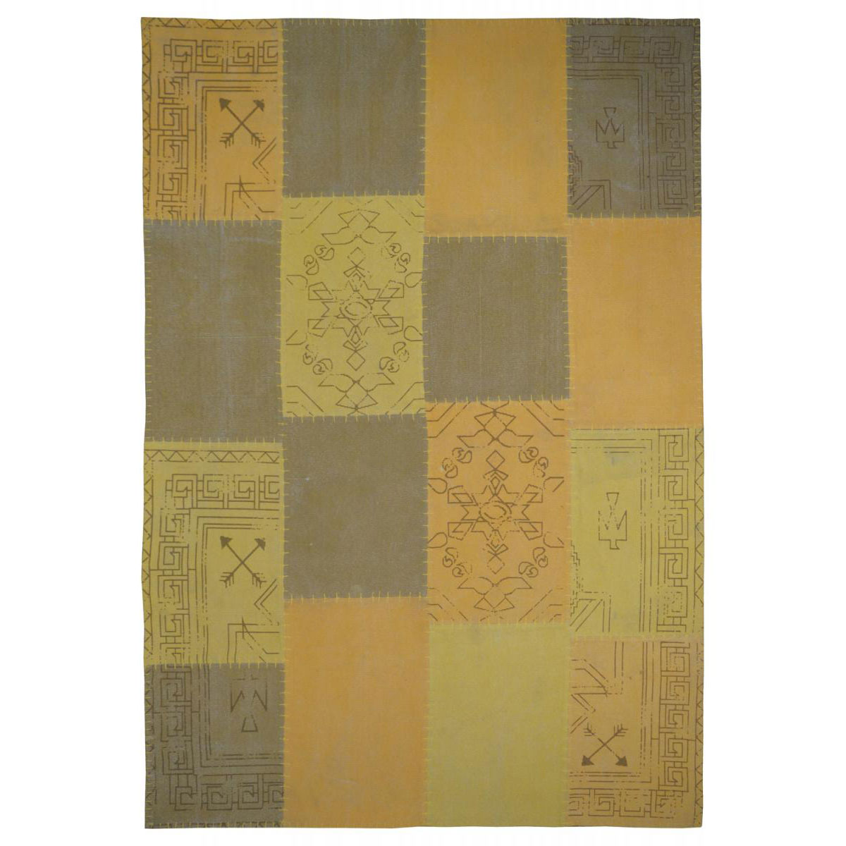 Vintage-Teppich „Lyrical 210“ Multi/Gelb, 120x170cm