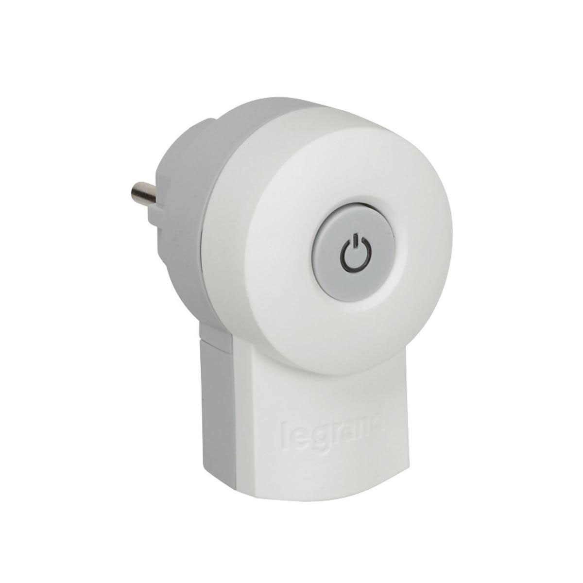 Schuko-Stecker mit Schalter beleuchtet