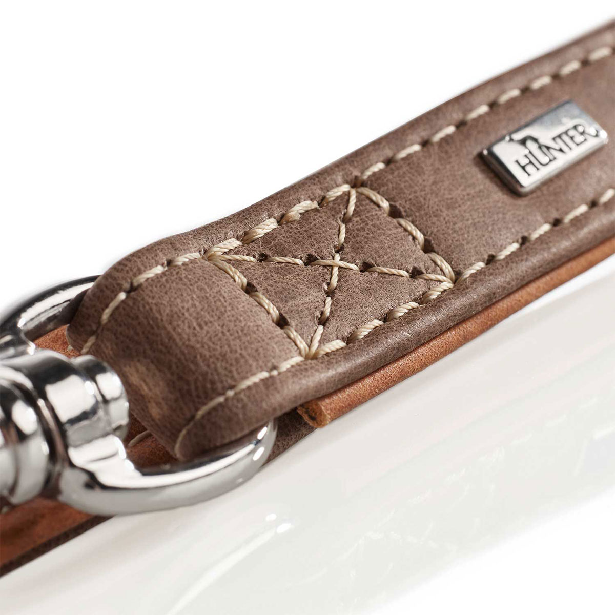 Hunter  Dog Verst Führleine Porto tabak 200 cm/20 mm Bild 2