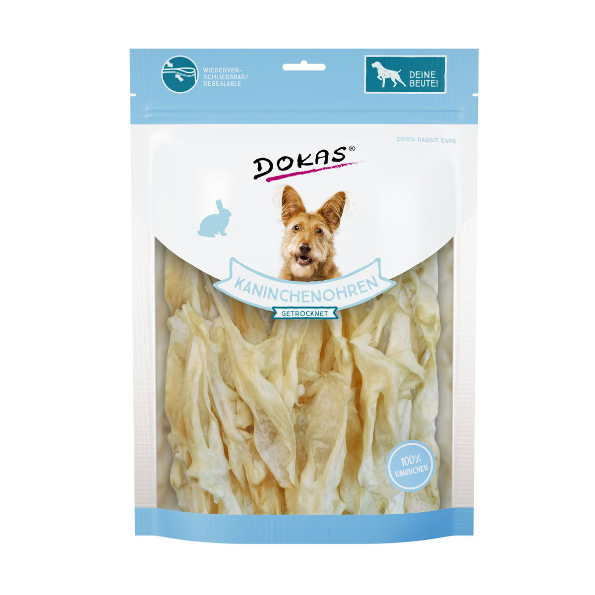 Snack Per Cani - Orecchie Di Coniglio Con Pelliccia Essiccate, 180g - Foto 11