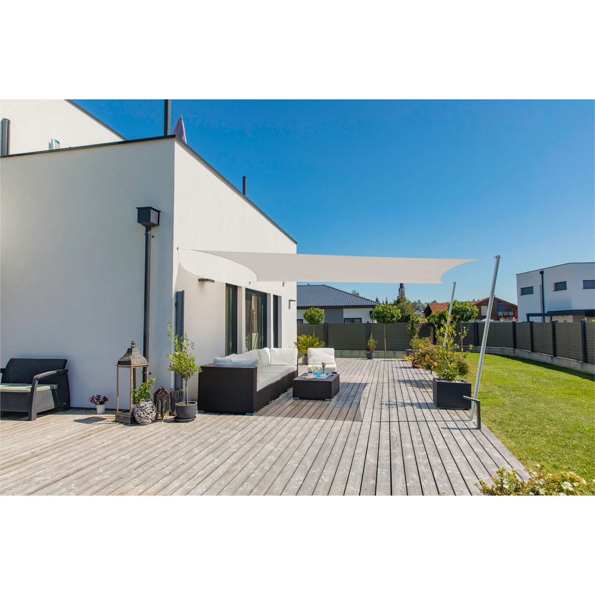 Rechteck-Segel Cannes 2 x 3 m grey Bild 2