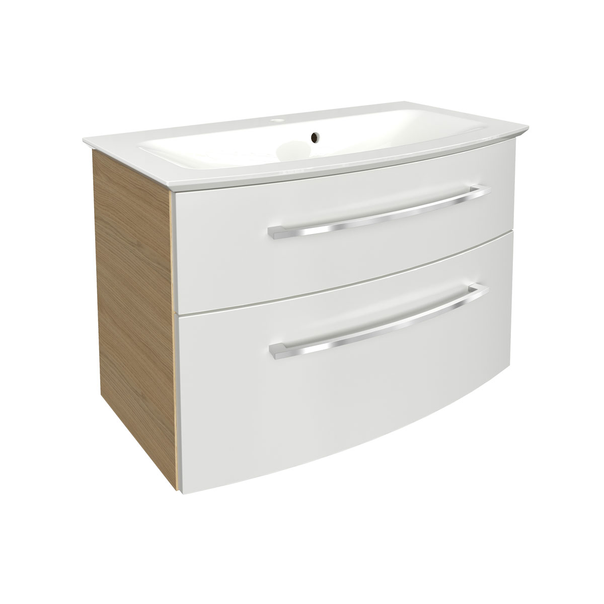 Fackelmann  Waschtisch-Set B.Style 832 x 543 x 478 mm Sandeiche/Weiß