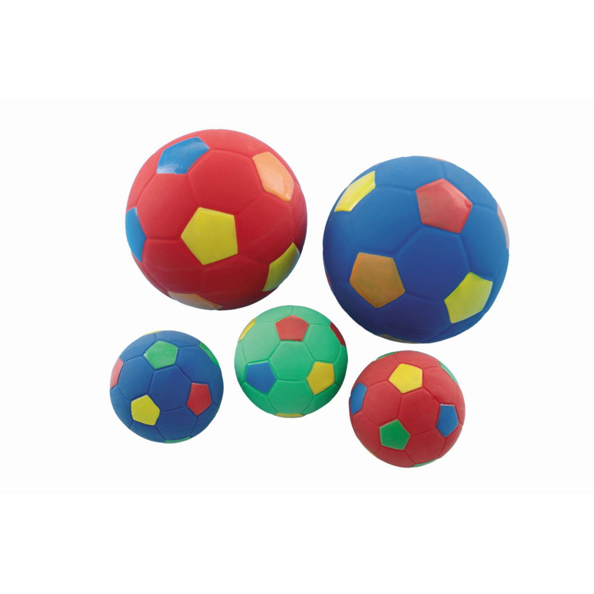 Latex Fussball mehrfarbig 8 cm