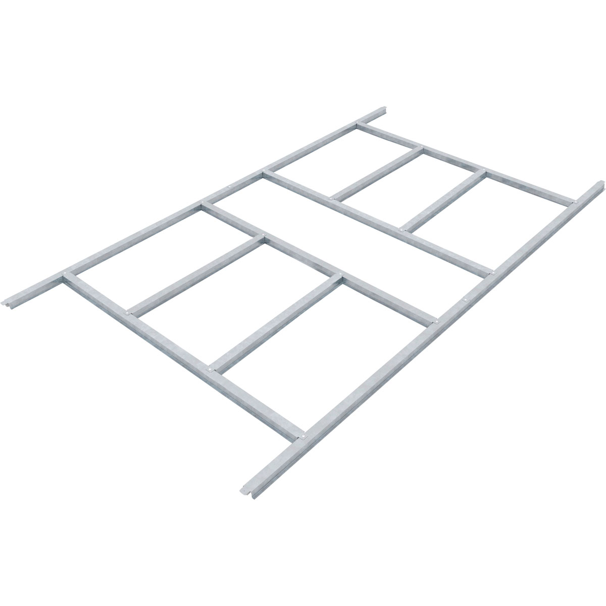 Pergart Bodenfundament „Dresden/Düsseldorf/Köln II“ 291x162cm, silber                                  