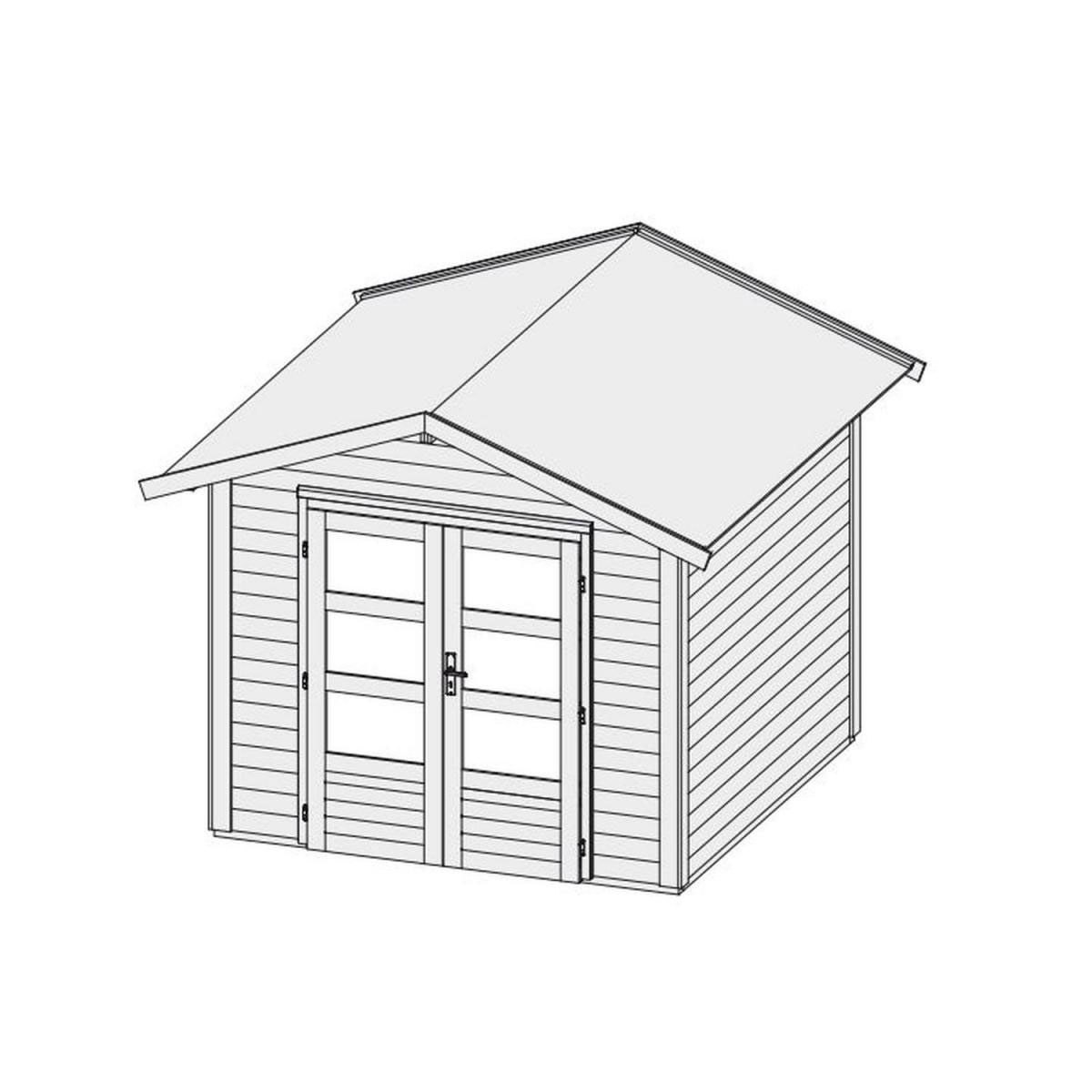 Karibu Gartenhaus Talkau 4 naturbelassen Bild 3