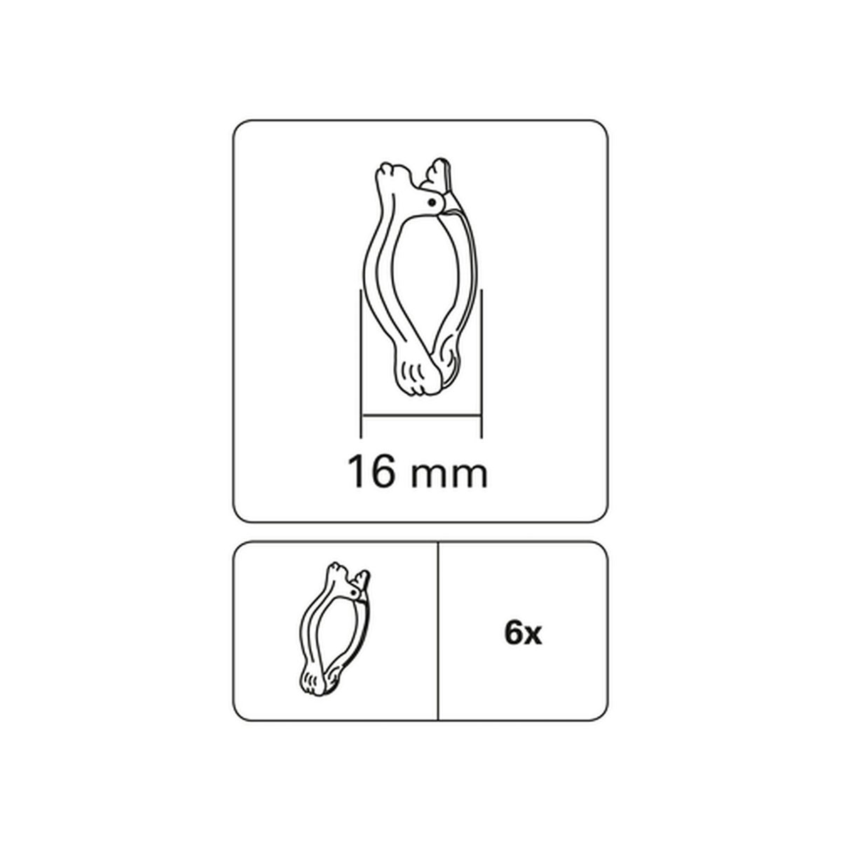 Gardinia Donauklammer Messing Bild 2