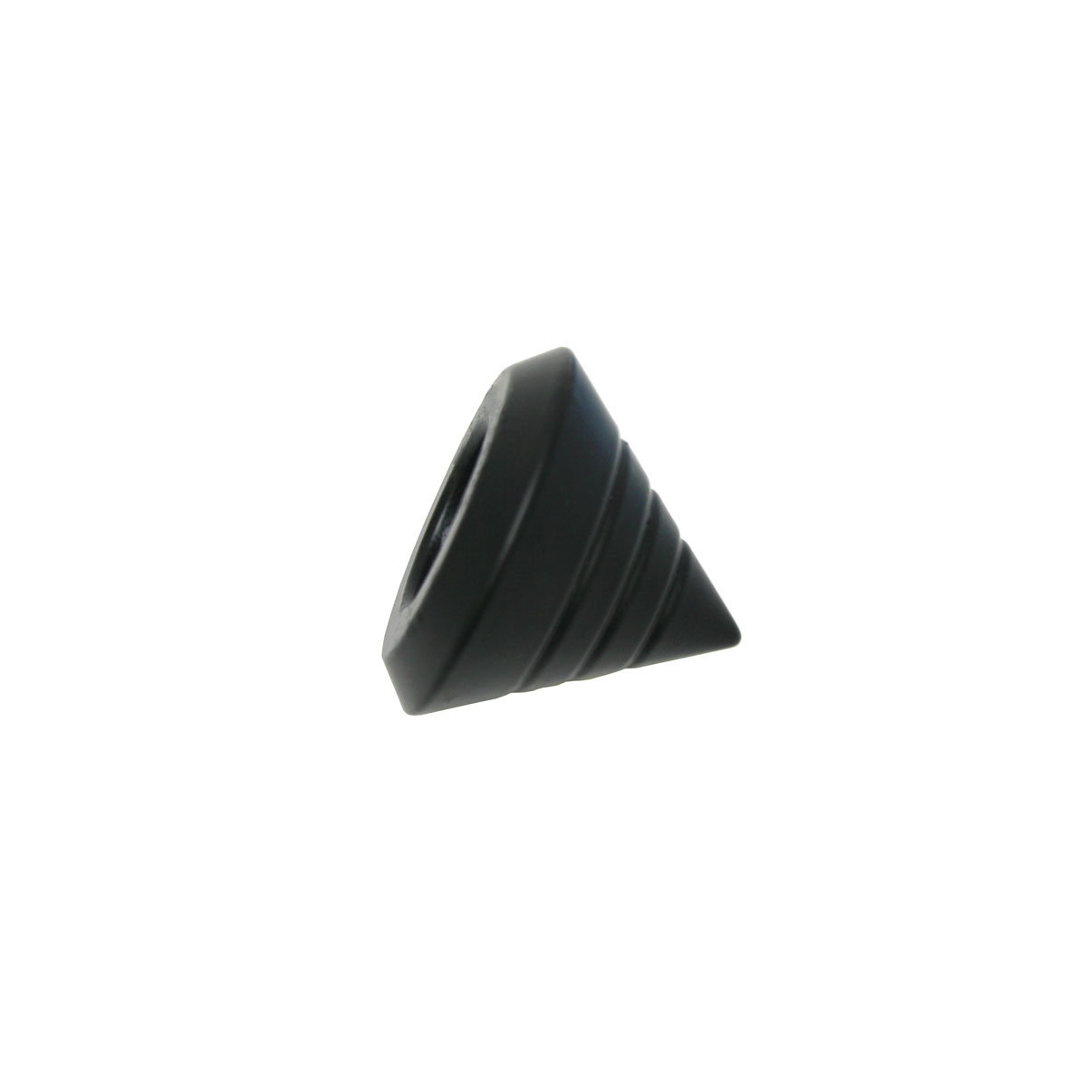 Gardinia Endstück Kegel für Memphis Durchmesser 16 mm schwarz-matt