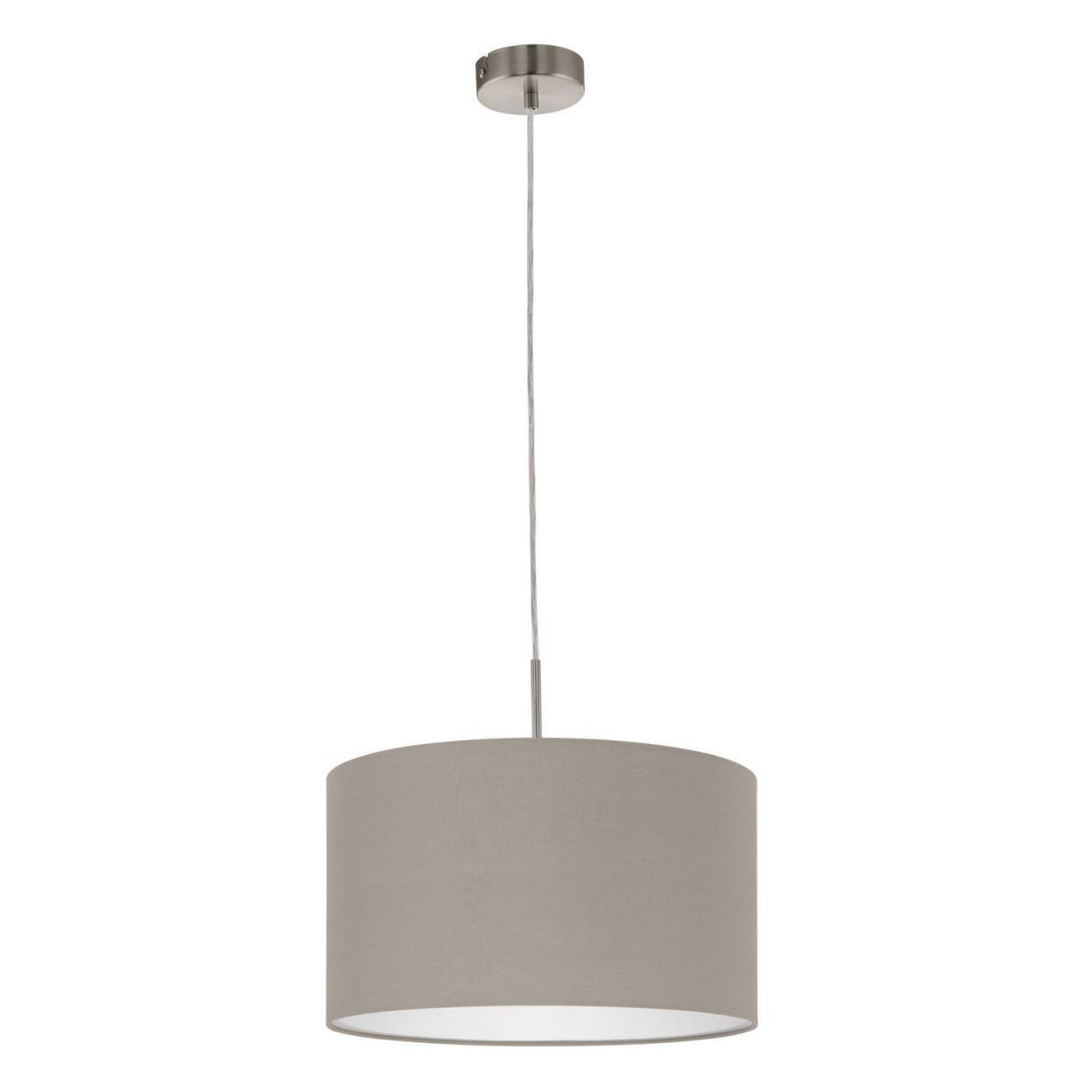Eglo Hängeleuchte Pasteri nickel/taupe 38 cm