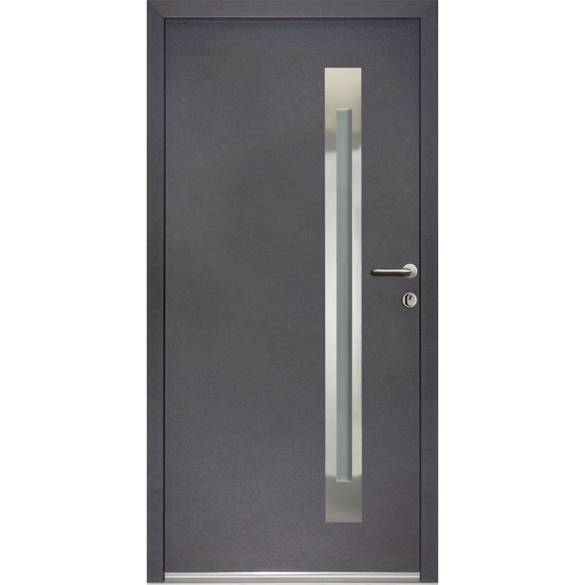 SplenDoor  Sicherheits-Nebeneingangstuer NS4 RC2 88x198 Anthrazit rechts