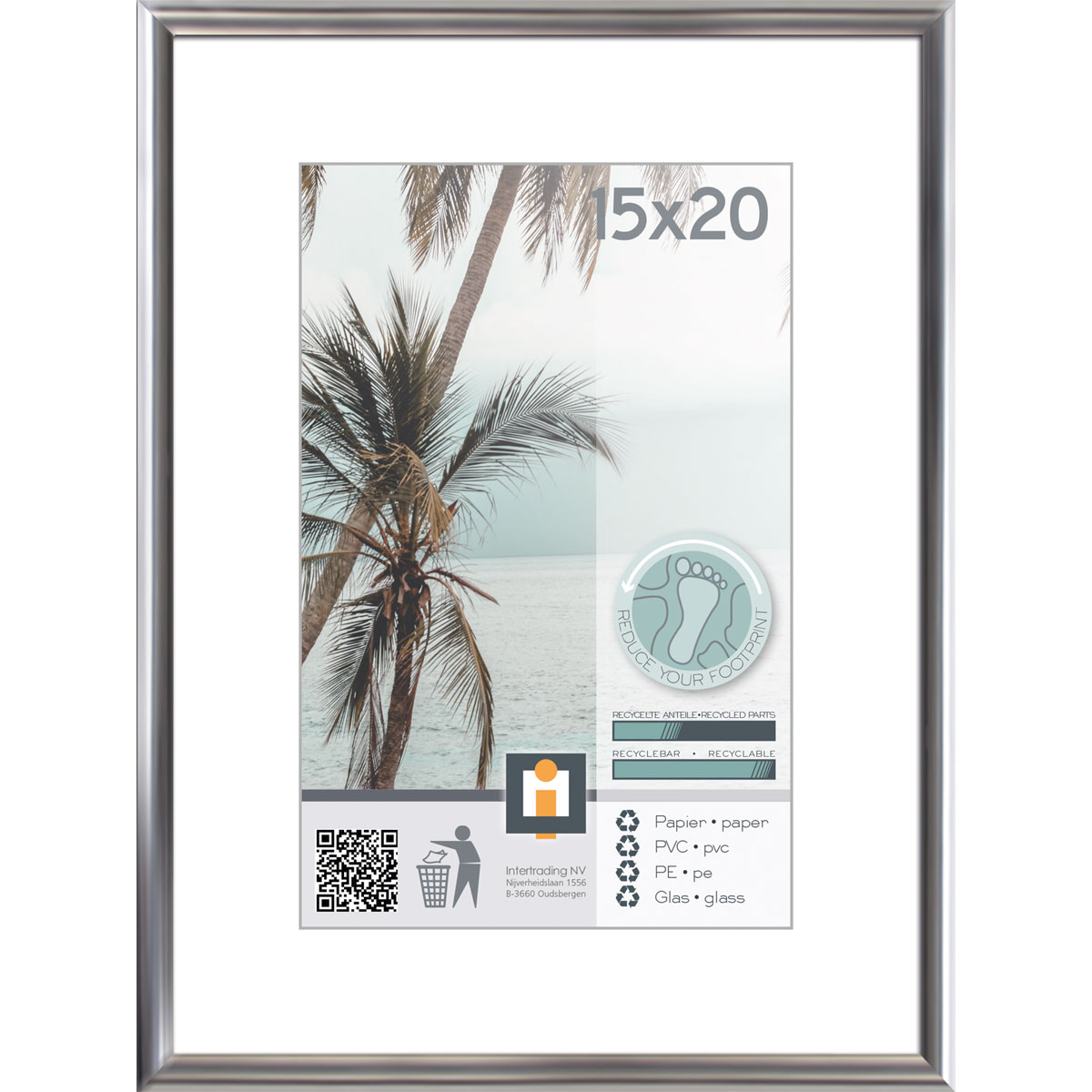 Bilderrahmen Kyoto 15x20 cm silber