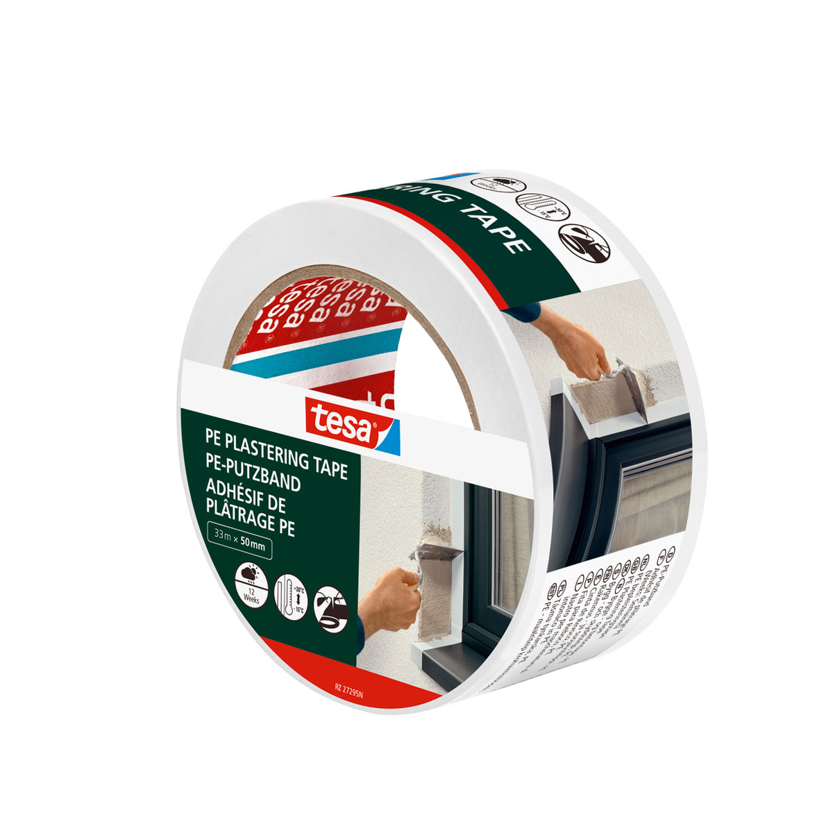 Tesa  Putzband PE weiß 33m x 50mm