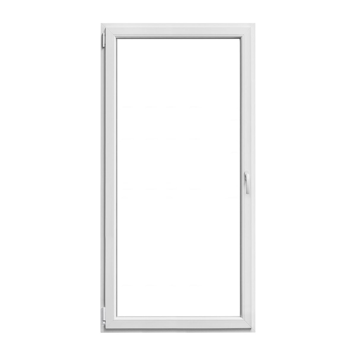 PVC-Balkontür weiß links 100 x 200 cm