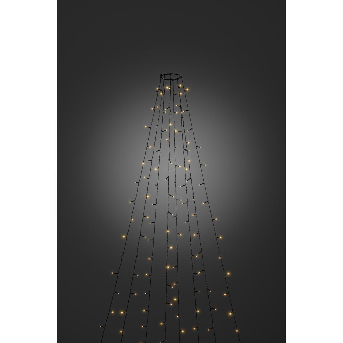 Konstsmide LED-Baummantel Glimmer 240 Dioden mit Ring bernsteinfarben |  210908