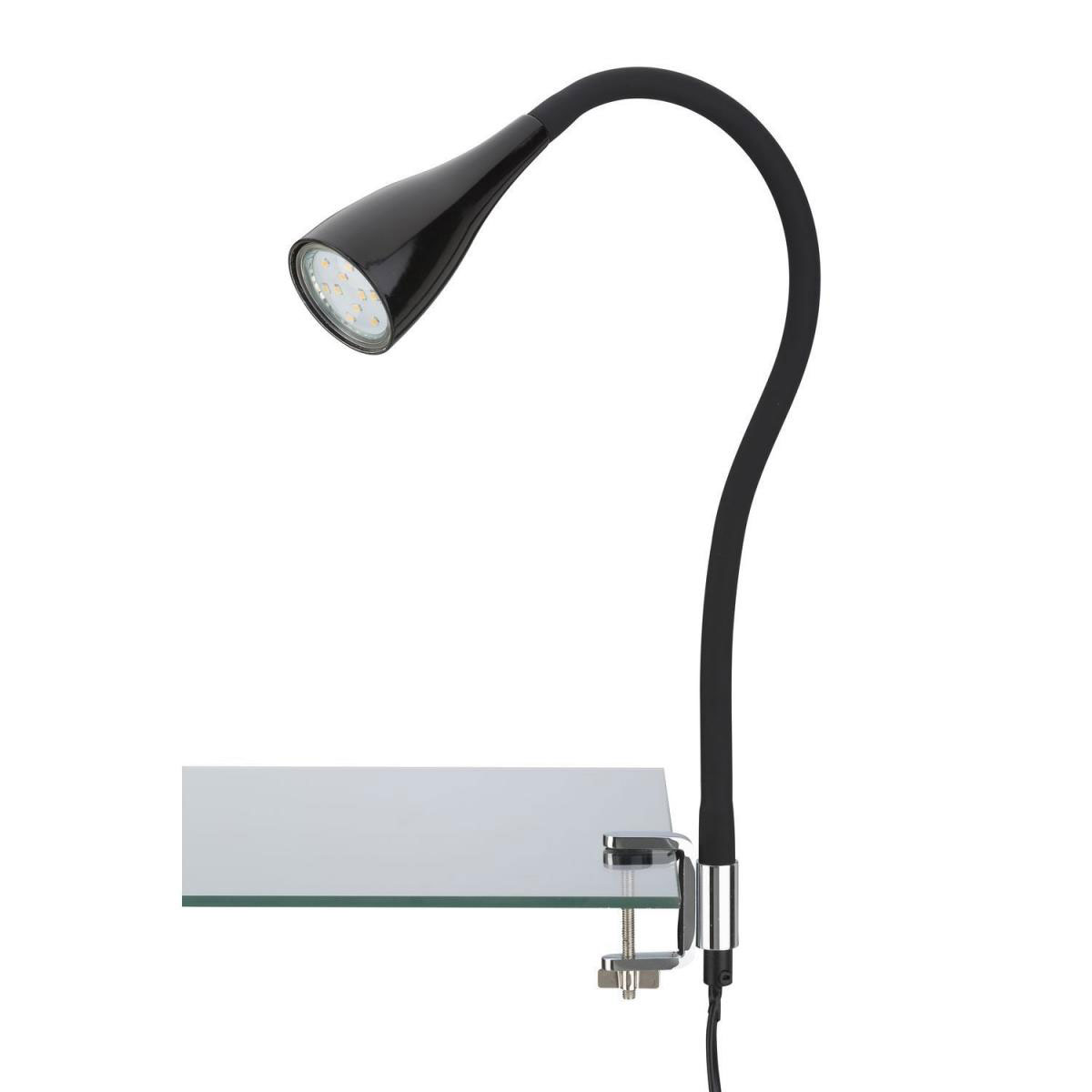 Briloner LED- Klemmleuchte Elasti schwarz inkl 1xGU10