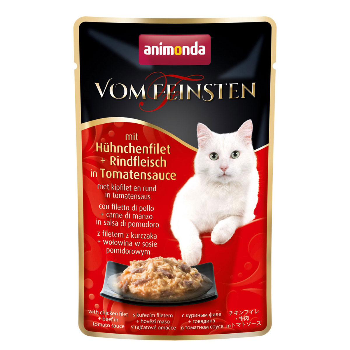 Cat mit Hühnchenfilet & , Rind, 50g, Portionsbeutel
