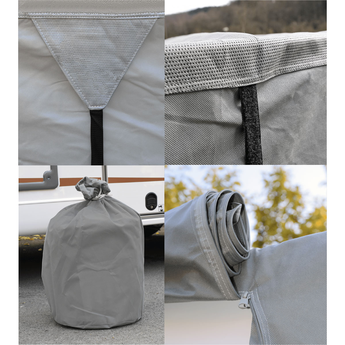 Green Yard Wohnwagen Abdeckplane Caravan Cover XXL 730 x 250 x 220 Bild 4