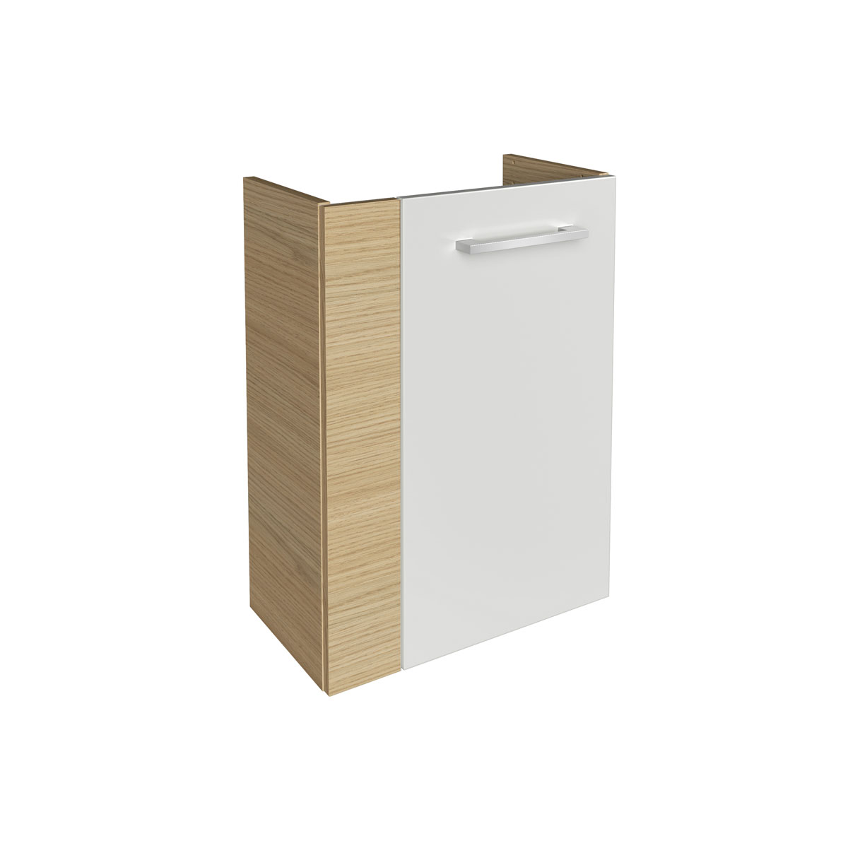 Fackelmann  Gäste-WC Waschtischunterschrank rechts SBC 440 x 600 x 243 mm Sandeiche/Weiß