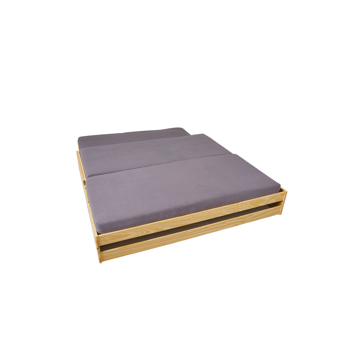 Funktionscouch „Lotar“, 3 in 1, natur, 90x200 cm Bild 4