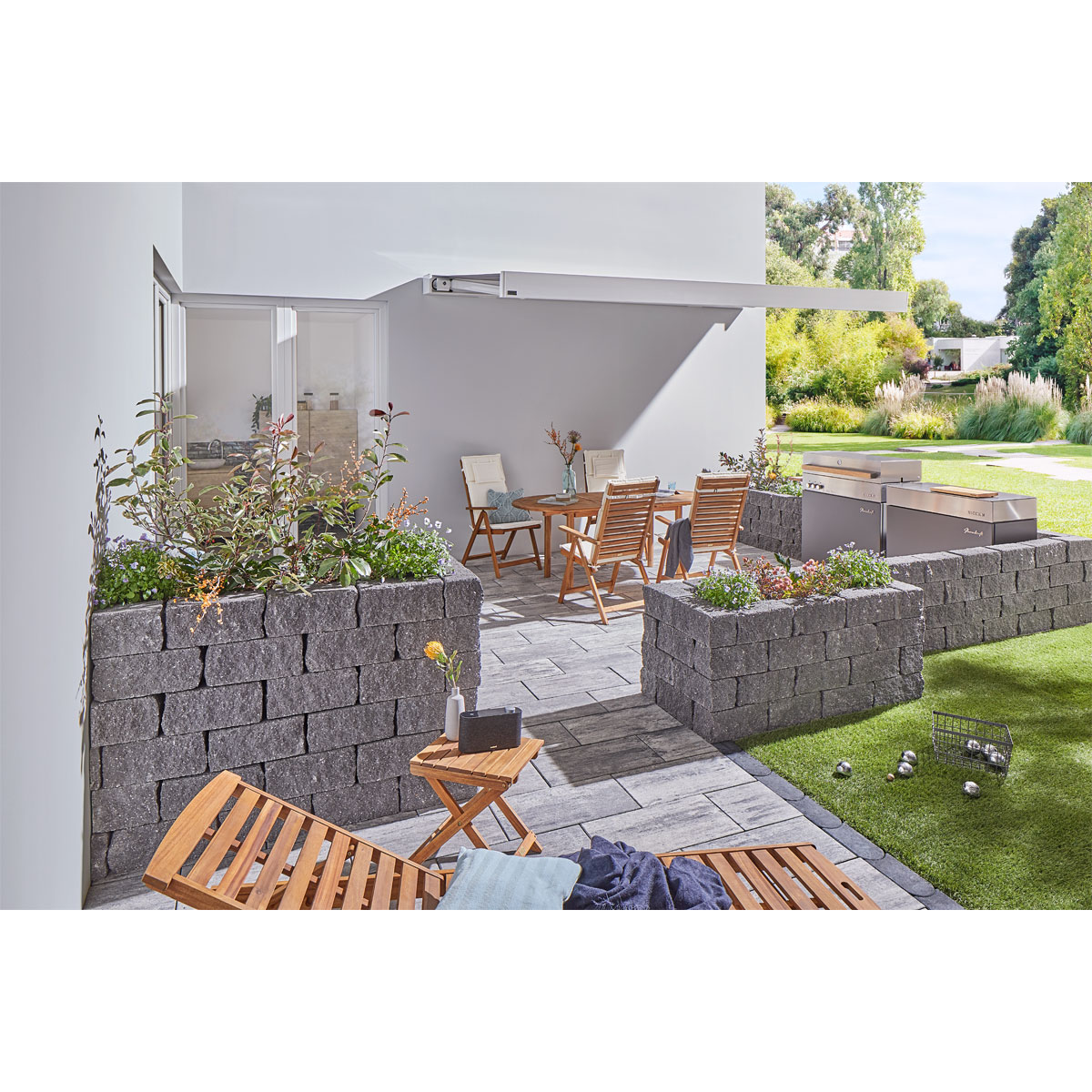 Mauerstein „Natura“ 35x15x16 cm Kristall-Granit Bild 5