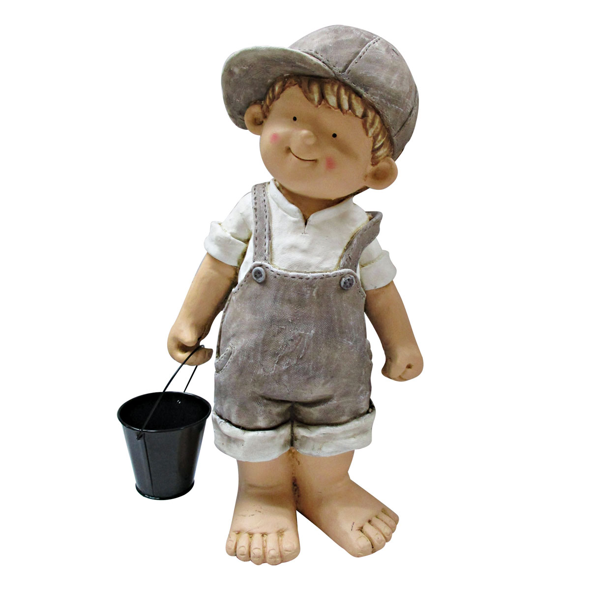 Haveson Dekofigur Junge mit Eimer 48 cm | 224596