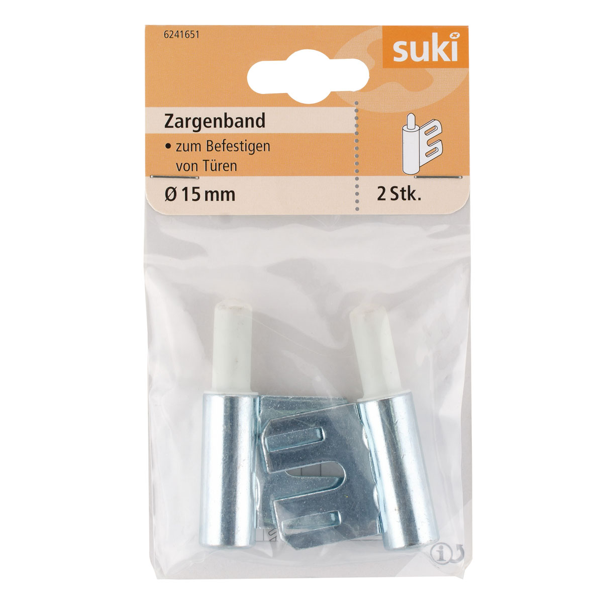 Suki Stahlzargenband-Unterteil verzinkt 1,5 cm 2 Stück