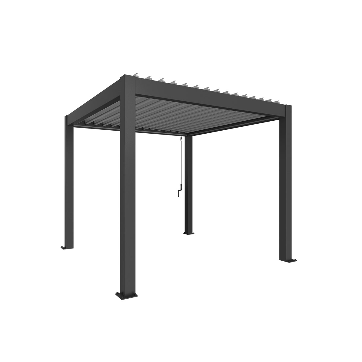 Biohort Pergola Gr. 3 x 3 dunkelgrau/silber-metallic Bild 1