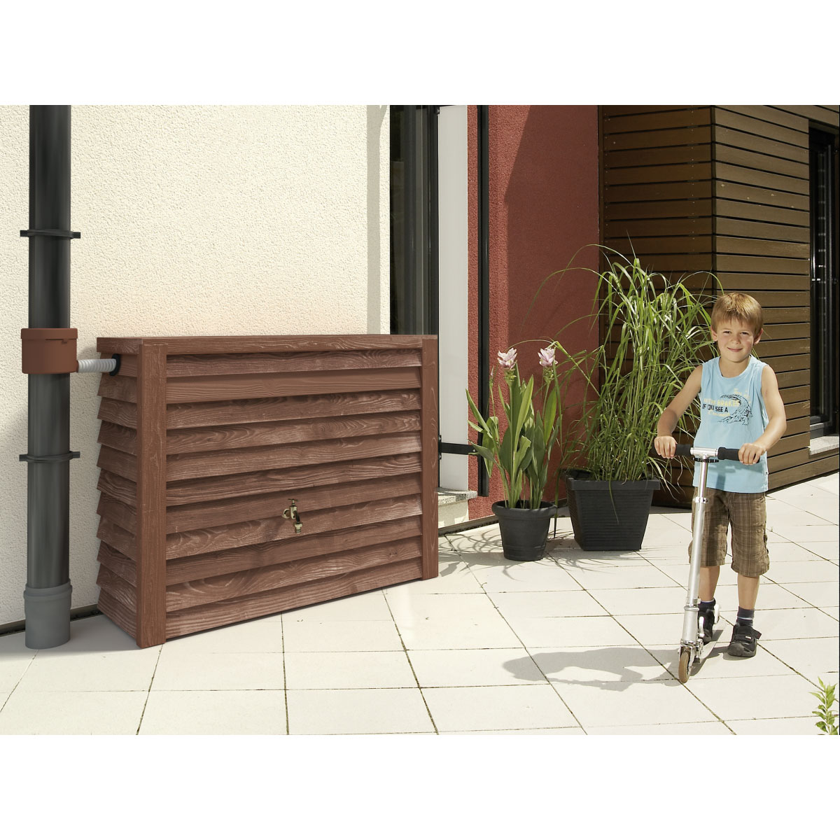 Garantia Wandtank Woody dunkelbraun 350 L Bild 2