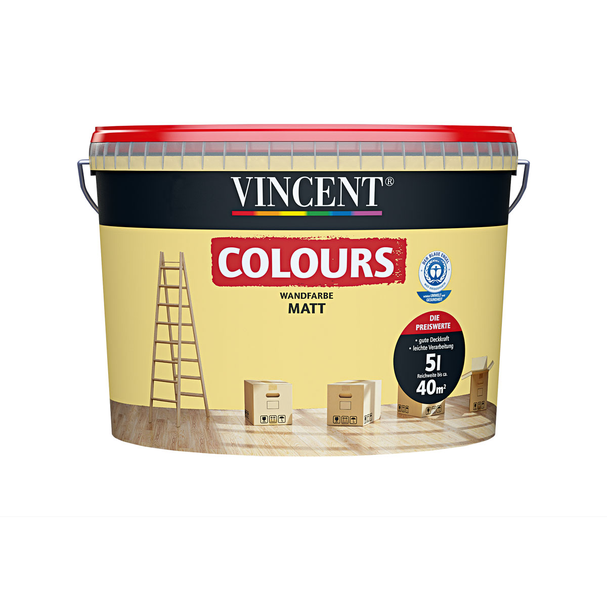 Vincent Wand- und Deckenfarbe Happiness 5 L