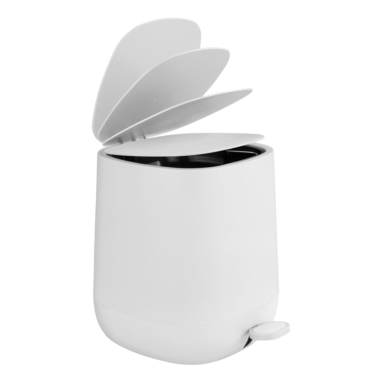 Wenko  Treteimer Davos Weiß 5 L Kosmetikeimer Abfalleimer