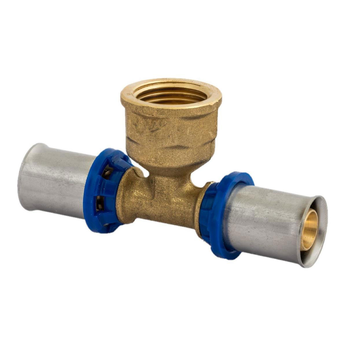 Kirchhoff T-Übergangsstück Pressfitting für Mehrschicht-Verbundrohr 16 mmx1/2IG