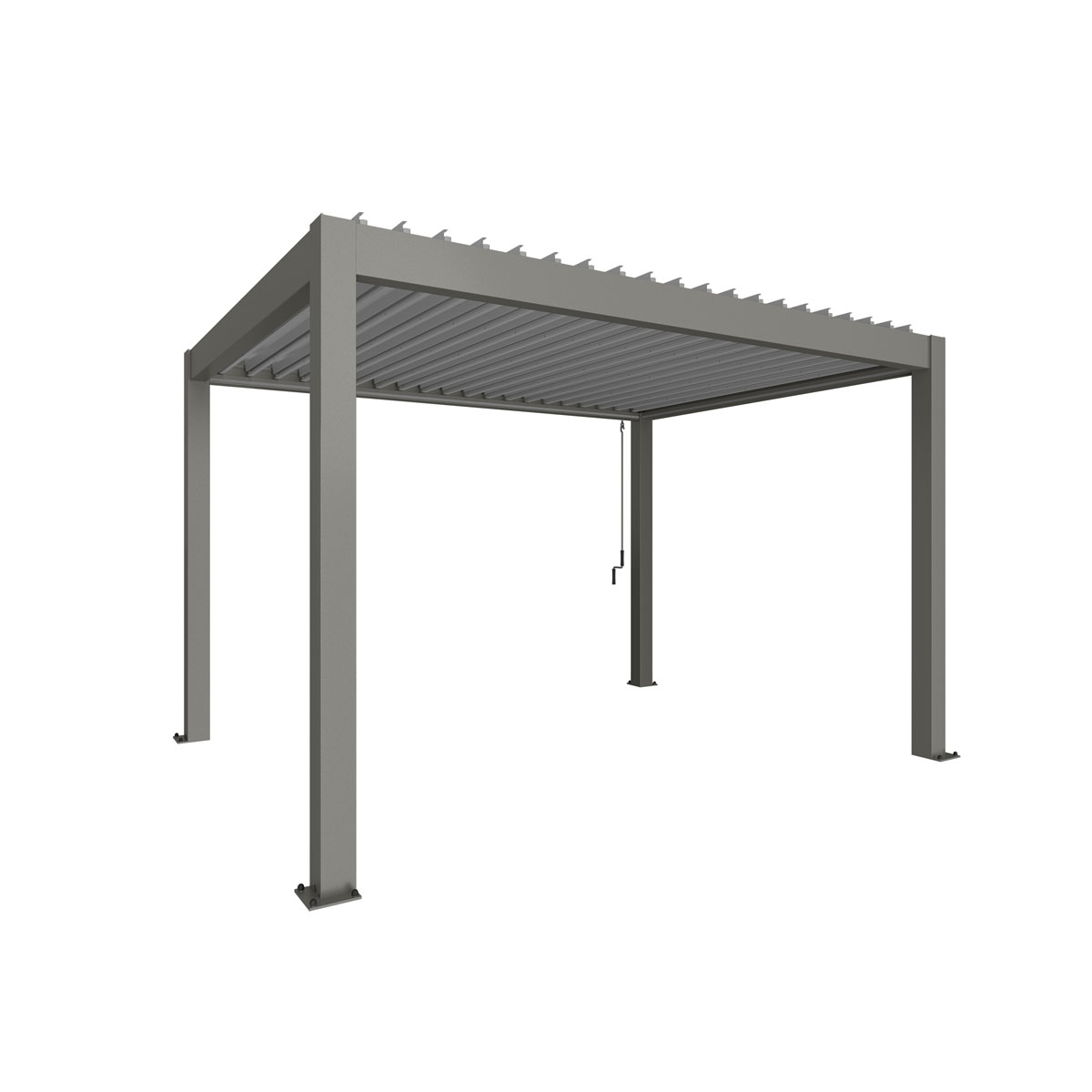 Biohort Pergola Gr. 4 x 3 quarzgrau/silber-metallic Bild 1