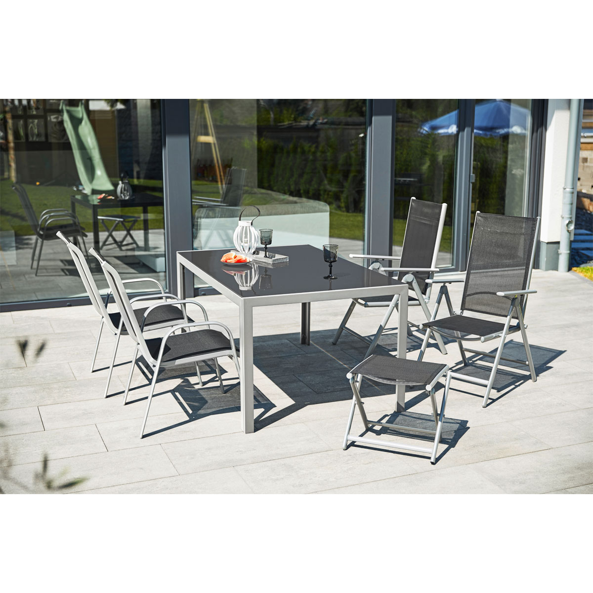 Haveson Gartentisch Smart silber/grau Bild 2