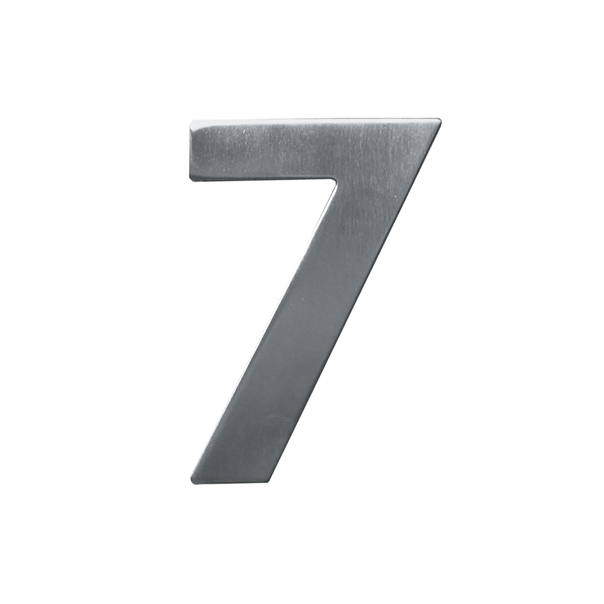 Alpertec Edelstahl-Hausnummer 7 satiniert