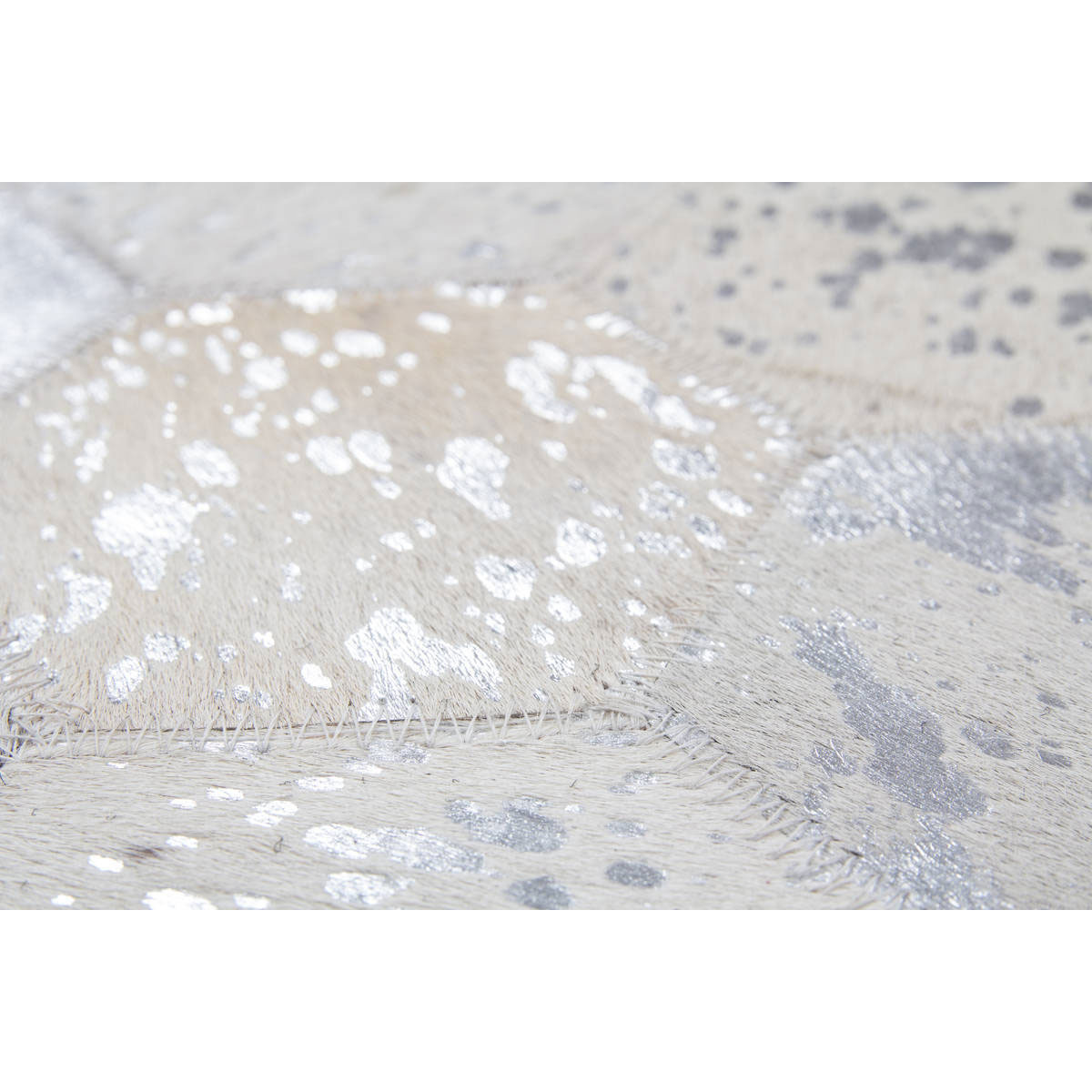 Lederteppich Spark 210 grau/silber Bild 3