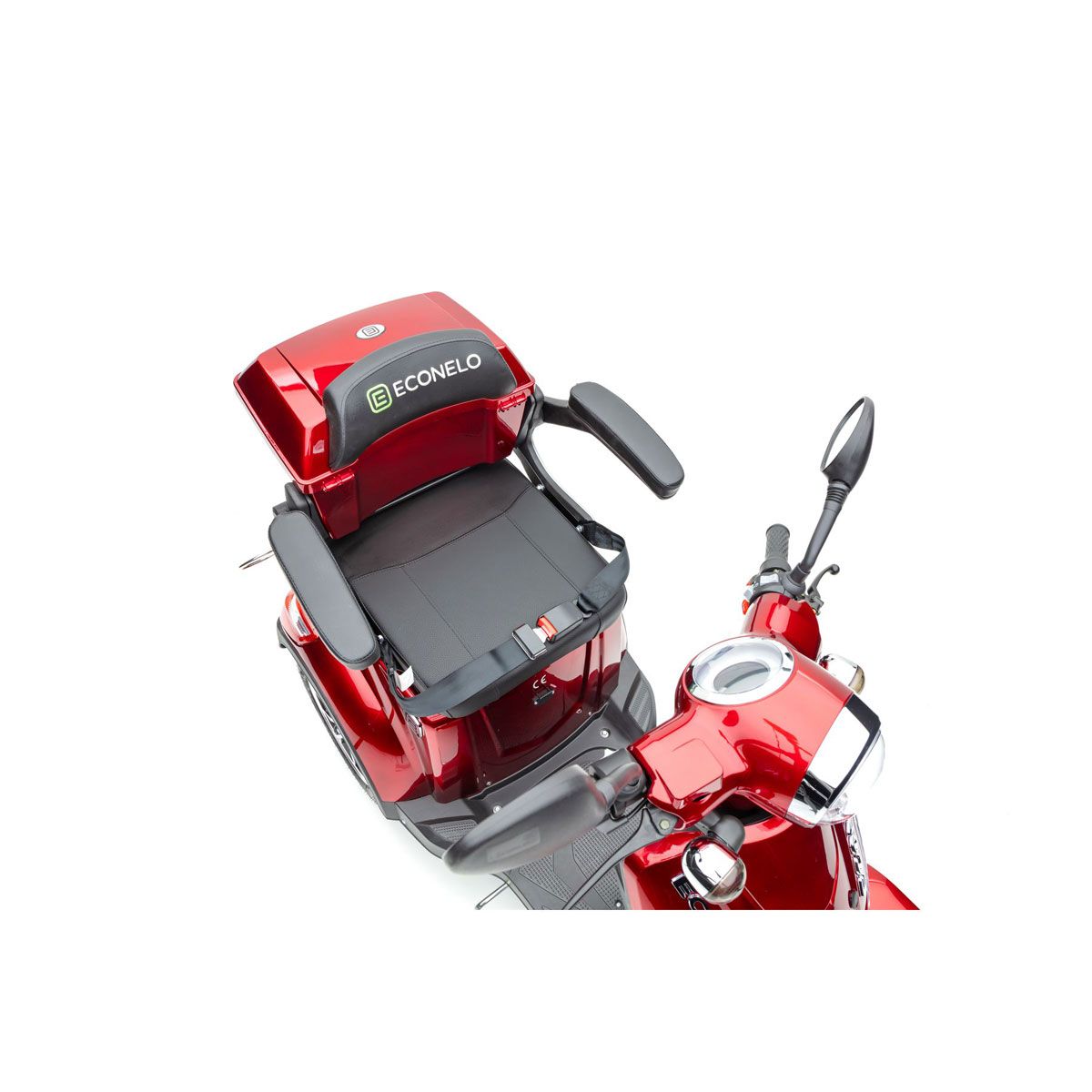 E-Vierradroller „J4000“, Bleibatterie, rot