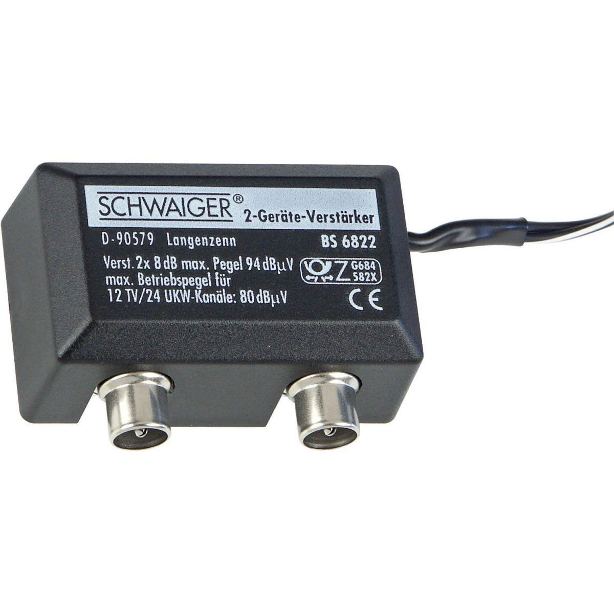 Schwaiger Zweigeräteverstärker 8 dB Bild 3
